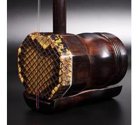 Erhu cinese Erquan Erhu in legno di sandalo nero, tubo ottagonale piatto, strumenti a corda cinesi