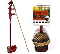 Erhu cinese, Strumento a violino cinese a 2 corde in legno di sandalo viola con testa di drago