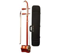 Erhu cinese tradizionale classico legno di sandalo rosso Erhu strumento musicale per principianti pratica e prova il violino a 2 corde Huqin set completo di accessori (colore: rosso)