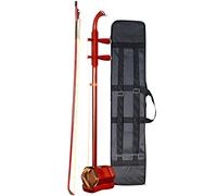 Erhu classico cinese Suzhou palissandro Erhu Huqin adulto principiante professionale suonare violino a 2 corde borsa portaoggetti + accessori di base (colore: rosso B Dimensioni: 82 cm) (rosso a 82 cm