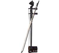 Erhu classico tradizionale etnico fatto a mano Erhu strumento musicale arte cinese classico violino a 2 corde Huqin nero testa di drago design (colore: nero Dimensioni: 8112,58,7 cm)