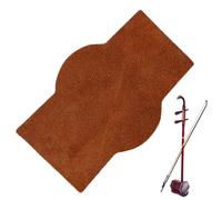 Erhu Non-slip Mat - Erhu Pad Accessories, Cowhide Erhu Non-Slip Mat, Cowhide Brown Erhu Mats With Adhesive - Musical Instrument Erhu Accessory for Erhu Player