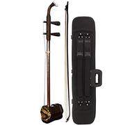 Erhu strumento musicale tradizionale cinese fatto a mano in mogano Erhu strumento musicale per principianti esame livello 2 corde violino Huqin borsa portaoggetti + accessori (colore: colore primario