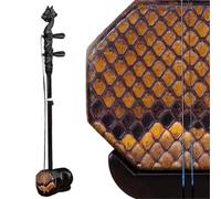 Erhu Tradizionale In Ebano A 2 Corde Piatto Ottagonale | Il design è squisito,con linee morbide e colori ricchi.