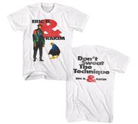 Eric B And Rakim - Non Sudare - Licenza Ufficiale 2-Sided Stampa Adulto Corto Sl