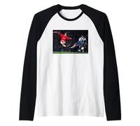 Eric Cantona Manchester Utd League - Pallone da Calcio Maglia con Maniche Raglan