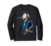 Eric Clapton Blues Chitarrista dal Vivo al Brighton Centre Maglia a Manica