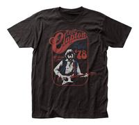 Eric Clapton Slowhand Tour 1978 Blues Rock Chitarrista Aderente Jersey Tee EC01
