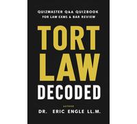 Eric Engle Tort Law Decoded (Tascabile) Quizmaster Law Flash Cards