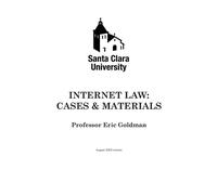 Eric Goldman Internet Law (Tascabile)