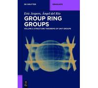 Eric Jespers Ángel del Río Structure Theorems of Unit Groups (Tascabile)