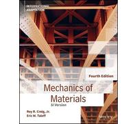 Eric M. Taleff Roy R. Cra Mechanics of Materials, International Ada (Tascabile)