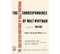 Eric Miller The Correspondence of Walt Whitman (Vol. 4) (Copertina rigida)