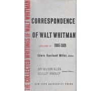 Eric Miller The Correspondence of Walt Whitman (Vol. 5) (Copertina rigida)