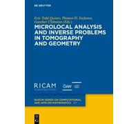 Eric Todd Quint Microlocal Analysis and Inverse Problems in T (Copertina rigida)