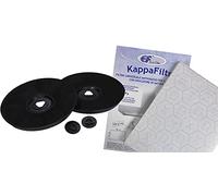 eRicambi, 2x Filtri Cappa ai Carboni Attivi, adatto per Diverse Cappe, Diametro 232 x 20 mm + Filtro Universale, 470 x 900 mm