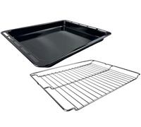 eRicambi® Kit Griglia e Leccarda Compatibile con Forni Whirlpool Ignis - Set Completo Dimensioni 457x376x40 mm - Adatto ai Modelli AKP236NB, AKP561IX, AKZ476IX, AKZ520IX, AKZM654IX e molti altri