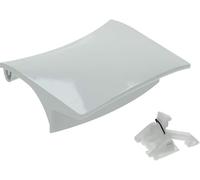 ERICAMBI, Kit Maniglia Oblò Completo di Nasello per Lavatrice, Compatibile con Bosch Siemens Neff, Colorazione Bianca, Dimensioni: 98x68 (mm) Per Modelli: WAA WFD WFH WXB