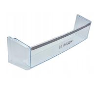 ERICAMBI, Mensola Balconcino Porta Bottiglie per Frigorifero, Compatibile con Bosch Siemens Neff, Dimensioni: 460x120x112 (mm) Colore Trasparente con Logo, per Modelli: KID26V21 KIL18 KIR18V