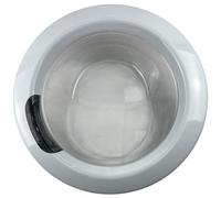 eRicambi® Oblò Completo Compatibile con Lavatrice Candy - Vetro, Cornice e Cerniera Inclusi - 485x135 mm - Ricambio adatto ai Modelli CS1282D3, CS14102D3, CS1482D3 e Altri