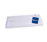 ERICAMBI®, Sportello Frontale Freezer Congelatore Frigorifero, Compatibile con Ariston Indesit, Dimensioni: 383x164x22 (mm) per Modelli: BCB BCF BCH HMB Trasparente Crystal