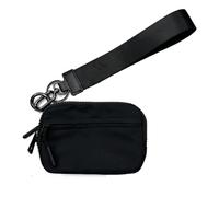ERICAT Commonlyto Wallet, The Wallet 2nd Gen, Wristlet Nylon Large Space With Zipper, Waterproof Material(Black)