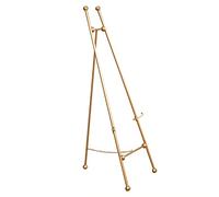 ERICAT Easel Stand for Display, 120/150cm Tall, Portable Art Easel Adjustable Folding Easel A-Frame Metal Easel for Wedding, Hotel And Restaurant,Gold