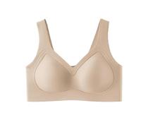 ERICAT Festivalment Wireless Bra, Plus Size Wireless Bra -Full Coverage T-Shirt Bras, Supportive Push Up(Skin,4XL)