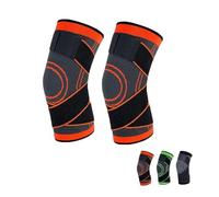 ERICAT Glovyzone Knee Stabilizer, Glovyzone Knee Sleeve, Full Targeted Support, For Running, Cycling, Basketball, Fitness, And Mountaineering(Orange,M)