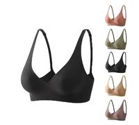 ERICAT Gotreflect Bra, Wireless Womens Comfortable Wireless Bras(Black,XL)