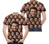 ERICAT Maglietta Personalizzata per Uomini e Donne in Grande quantità, Crea Il Tuo t Shirt Personalizzate. Magliette Personalizzabile - Aggiungi Immagini, Foto o Testi per Regali