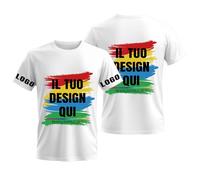 ERICAT Maglietta Personalizzata, t Shirt Personalizzate - Aggiungi la Tua Immagine, Il Tuo Testo o Il Tuo Logo. T-Shirt Personalizzabili per Uomini e Donne