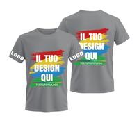 ERICAT Maglietta Personalizzata, t Shirt Personalizzate - Aggiungi la Tua Immagine, Il Tuo Testo o Il Tuo Logo. T-Shirt Personalizzabili per Uomini e Donne