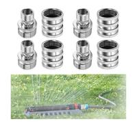 ERICAT Novealcrbe Stainless Steel Garden Hose Quick Connect Fittings Set, 3/4" GHT Quick Connectors, Universal Fit for Garden Hose & Sprayers(4set)