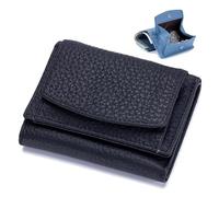 ERICAT Wallet, Foldable Slim Compact Card Holder, Unisex Wallet with Coin Pouch(Black)