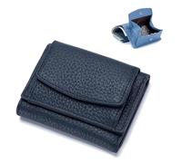 ERICAT Wallet, Foldable Slim Compact Card Holder, Unisex Wallet with Coin Pouch(Dark Blue)