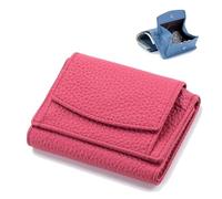 ERICAT Wallet, Foldable Slim Compact Card Holder, Unisex Wallet with Coin Pouch(Rose)