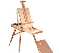 ERICAT Wooden Easel Portable Folding French Table Easel for Drawing Oil Paints Sketch Box Tripod Painting Easel for Artist Art Supplies