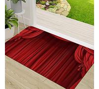 ERICAT Zerbino Ingresso,Teatro classico Retro Red ge,Antiscivolo Assorbente Resistente allo sporco Tappeto Cucina Tappeto Tappeto Entrata Zerbino