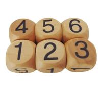 Ericetion 20 Pz/Borsa 20mm 1-6 Numero di Legno D6 Dadi a Sei Facce Dadi di Legno Colorati Dadi di Gioco Digitale