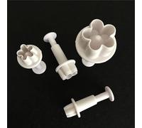 Ericetion 4pcs/Set di Plum Fiore Plunger Fondente Fottutore Cutter Gallorcraft Decorating Strumenti di Decorazione Cookie Cookie Cottura Accessori