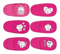 Ericetion 6 Cerotti per Occhiali per Bambini, Benda per Occhi di Gatto Rosa, Benda Medica per Occlusione, Riutilizzabile, per Occhio Pigro, Ambliopia, Strabismo