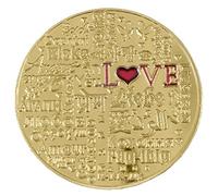 Ericetion Amore Monete Commemorative I Love You Coin Words Love Expression Coins Love Tokens Collectibles Wedding Valentine's Day Gifts