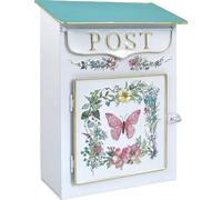 Ericetion Cassetta Postale in Metallo, Decorazione Giardino per Esterni, Cassetta Postale Parete, Cassetta delle Lettere, Decorazione in Stile retrò, Artigianato, Cassetta Postale Resistente alle