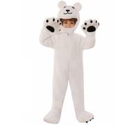 Ericetion Costume Orso Bianco, Divertente Costume Animale, Orso Polare, Tuta Originale per Giochi di Ruolo, Accessorio per Spettacoli All'asilo per Ragazzi E Ragazze, Cosplay