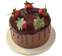 Ericetion Modello di Torta Artificiale 6 Pollici, Torta di Compleanno Finta Realistica, Modelli di Torte Fai Te, Simulazione di Dessert, Accessori per Fotografia per L'esposizione di Panetterie