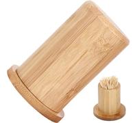 Ericetion Porta Stuzzicadenti in bambù Dispenser per Stuzzicadenti per Uso Domestico Mini Contenitore per Stuzzicadenti in Legno Decorazione della Tavola di Casa