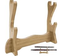 Ericetion Spade di Spada in Legno a Due Livelli per Spade Samurai, Pugnali E Spade Corte - Perfetto per La Visualizzazione per La Casa E L'Ufficio