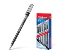 ErichKrause Penna a sfera in gel G-Ice Stick con punta dell'ago, confezione da 12 pezzi, inchiostro nero - Scuola e forniture per ufficio - Penna a sfera in gel Kuli & accessori da scrivania