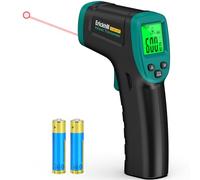 ERICKHILL Termometro a infrarossi da -50 °C a 600 °C, emissività regolabile, termometro laser senza contatto, retroilluminazione digitale LCD, dimensioni compatte, per riparazione auto, cottura